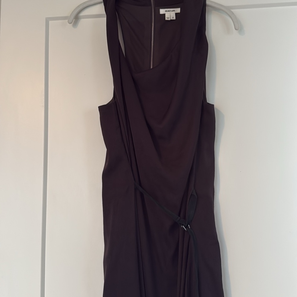 Helmut Lang Black Sheath Cocktail Dress with Cut-Out Details - Picture 2 of 5